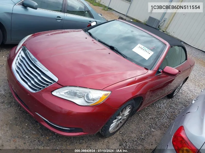 2013 Chrysler 200 Touring VIN: 1C3BCBEB6DN511554 Lot: 39843934