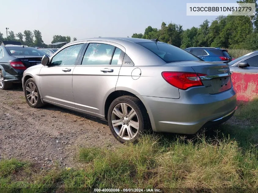 2013 Chrysler 200 Touring VIN: 1C3CCBBB1DN512779 Lot: 40000086