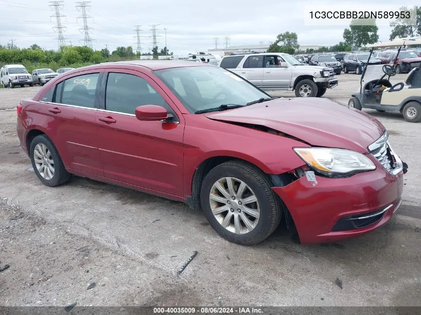 2013 Chrysler 200 Touring VIN: 1C3CCBBB2DN589953 Lot: 40035009