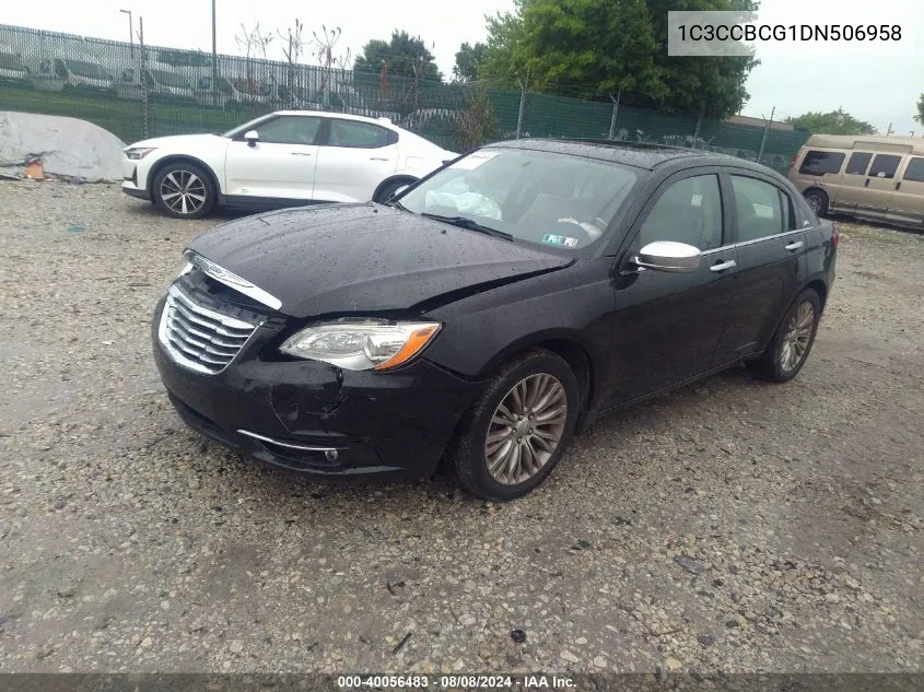 2013 Chrysler 200 Limited VIN: 1C3CCBCG1DN506958 Lot: 40056483