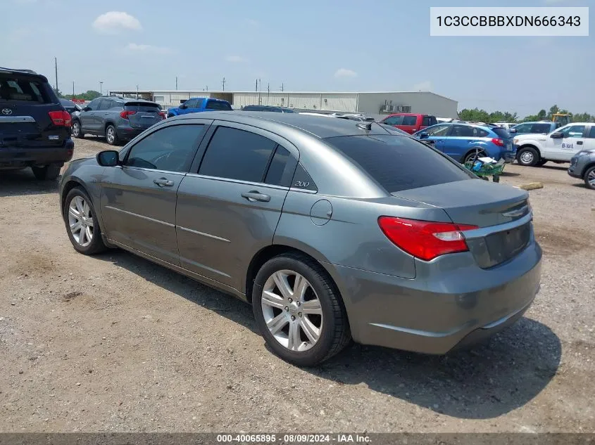 2013 Chrysler 200 Touring VIN: 1C3CCBBBXDN666343 Lot: 40065895