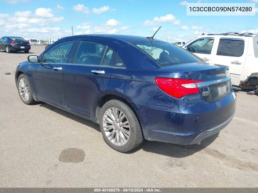 2013 Chrysler 200 Limited VIN: 1C3CCBCG9DN574280 Lot: 40106879