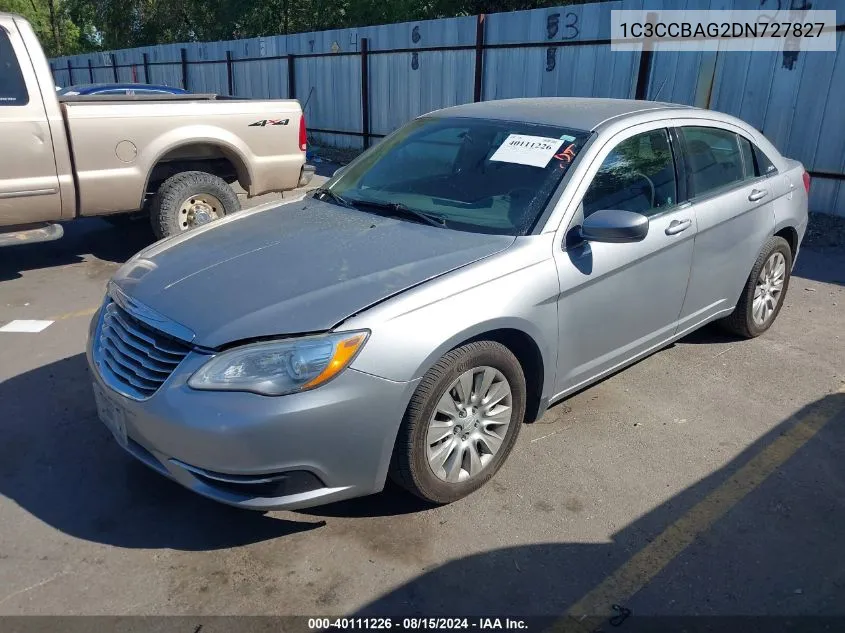 1C3CCBAG2DN727827 2013 Chrysler 200 Lx