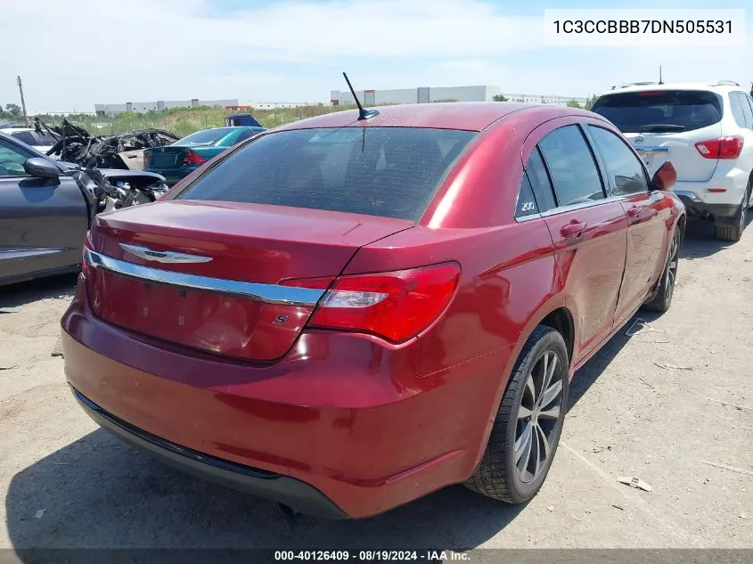 1C3CCBBB7DN505531 2013 Chrysler 200 Touring