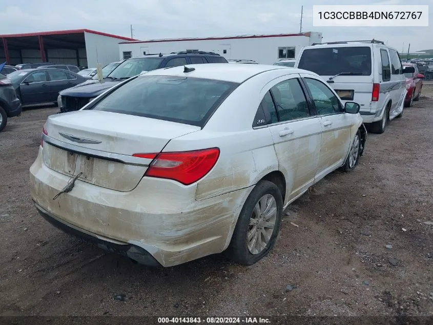 1C3CCBBB4DN672767 2013 Chrysler 200 Touring