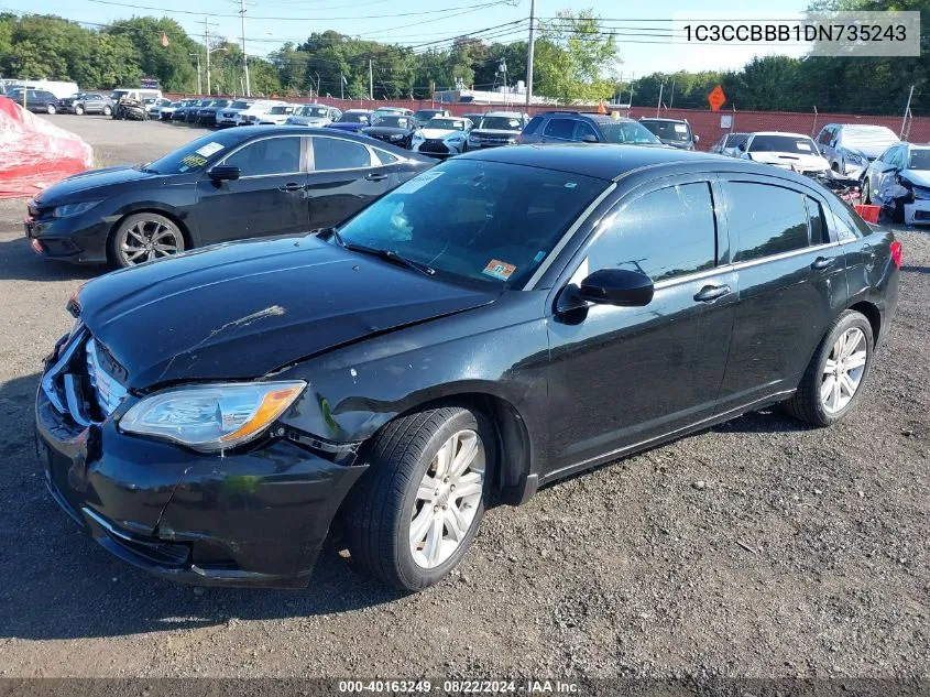 2013 Chrysler 200 Touring VIN: 1C3CCBBB1DN735243 Lot: 40163249