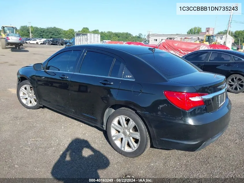 2013 Chrysler 200 Touring VIN: 1C3CCBBB1DN735243 Lot: 40163249