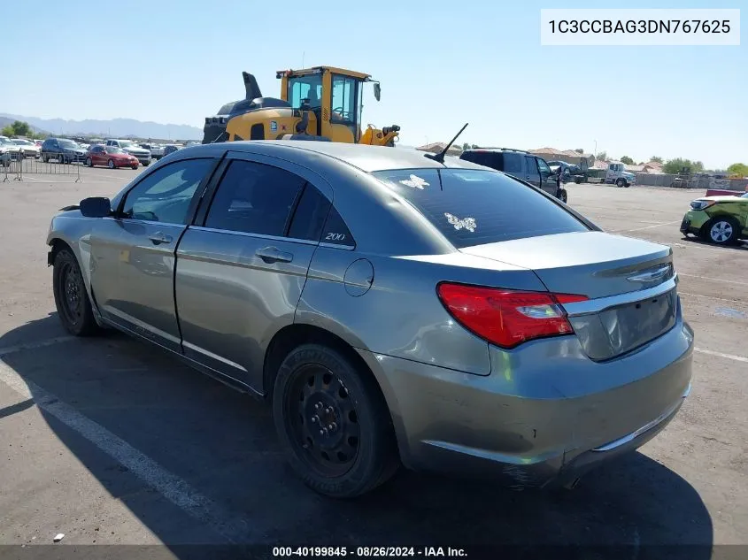 2013 Chrysler 200 Lx VIN: 1C3CCBAG3DN767625 Lot: 40199845