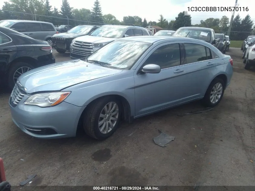 2013 Chrysler 200 Touring VIN: 1C3CCBBB1DN570116 Lot: 40216721