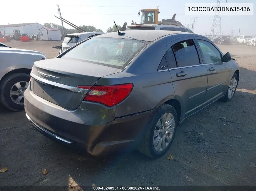 1C3CCBAB3DN635436 2013 Chrysler 200 Lx