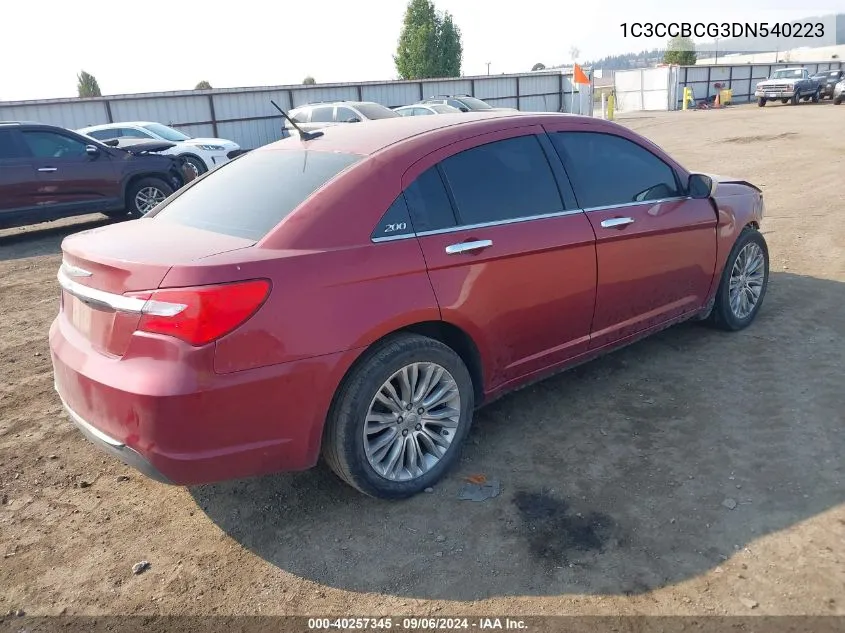 2013 Chrysler 200 Limited VIN: 1C3CCBCG3DN540223 Lot: 40257345