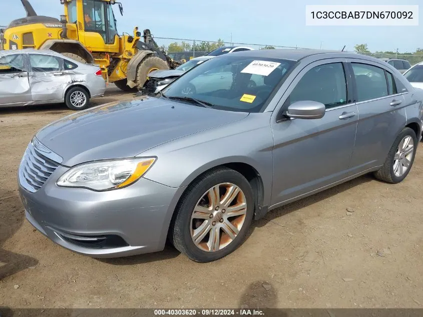 1C3CCBAB7DN670092 2013 Chrysler 200 Lx