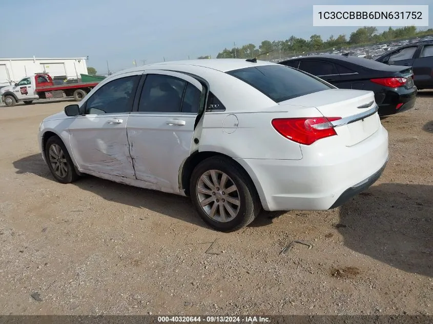 2013 Chrysler 200 Touring VIN: 1C3CCBBB6DN631752 Lot: 40320644