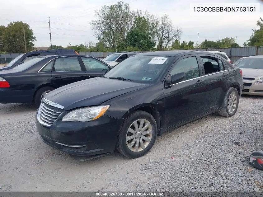 1C3CCBBB4DN763151 2013 Chrysler 200 Touring