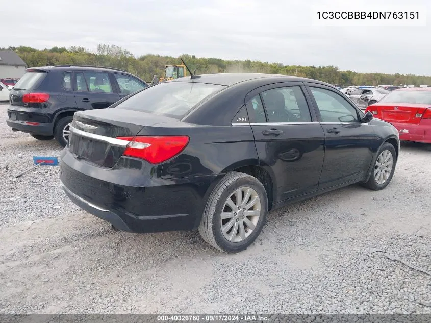 1C3CCBBB4DN763151 2013 Chrysler 200 Touring