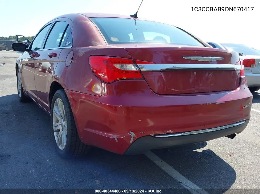 1C3CCBAB9DN670417 2013 Chrysler 200 Lx