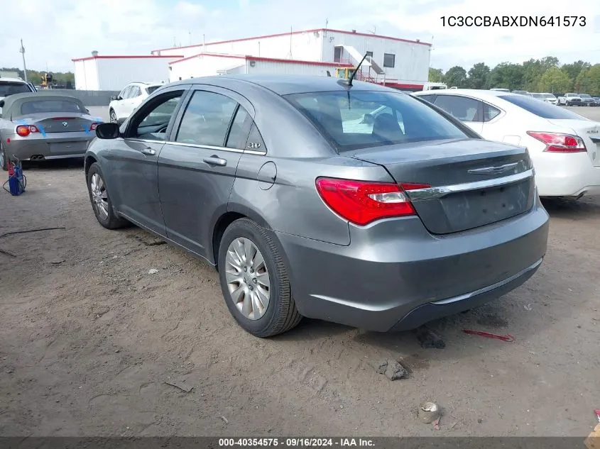 2013 Chrysler 200 Lx VIN: 1C3CCBABXDN641573 Lot: 40354575