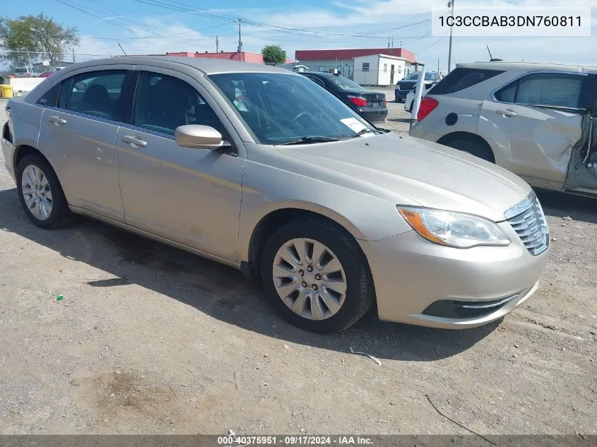 1C3CCBAB3DN760811 2013 Chrysler 200 Lx