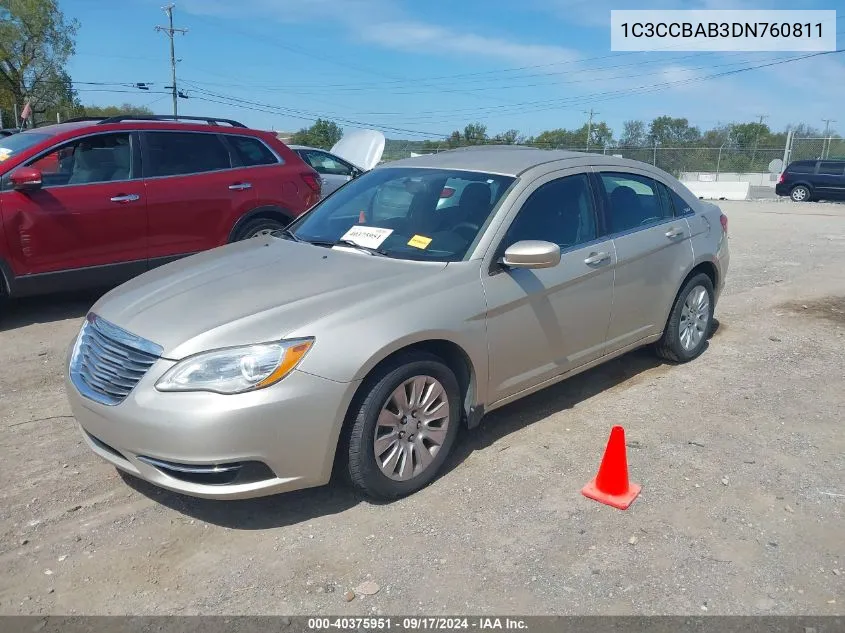 2013 Chrysler 200 Lx VIN: 1C3CCBAB3DN760811 Lot: 40375951