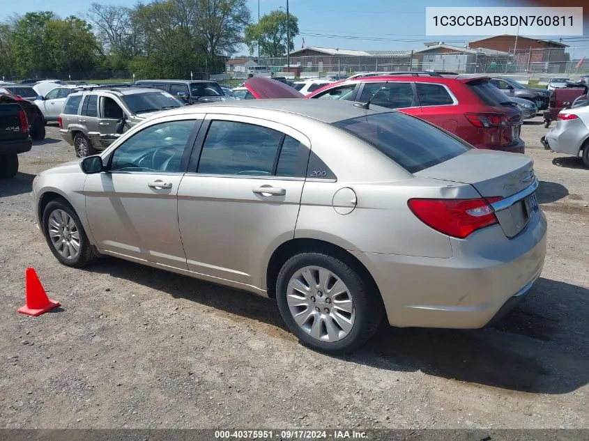 1C3CCBAB3DN760811 2013 Chrysler 200 Lx