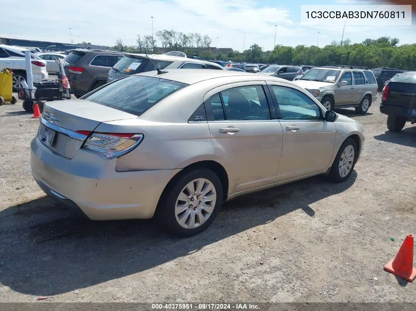 1C3CCBAB3DN760811 2013 Chrysler 200 Lx