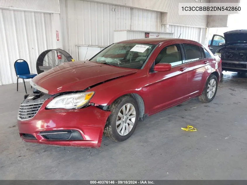 2013 Chrysler 200 Touring VIN: 1C3CCBBB2DN542860 Lot: 40376146