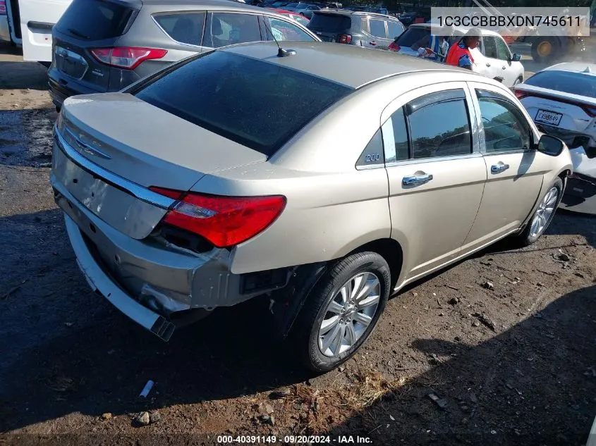 1C3CCBBBXDN745611 2013 Chrysler 200 Touring