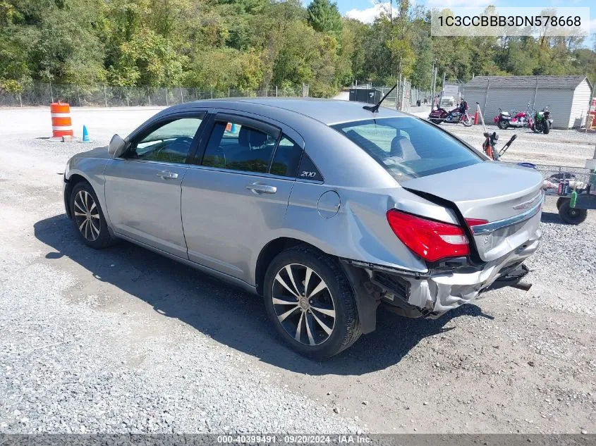 2013 Chrysler 200 Touring VIN: 1C3CCBBB3DN578668 Lot: 40399491