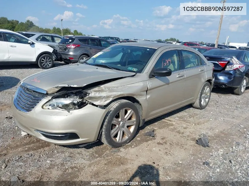 2013 Chrysler 200 Touring VIN: 1C3CCBBB9DN597287 Lot: 40401289