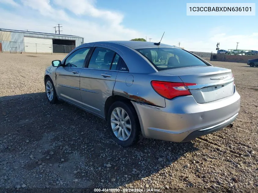 2013 Chrysler 200 Lx VIN: 1C3CCBABXDN636101 Lot: 40418090