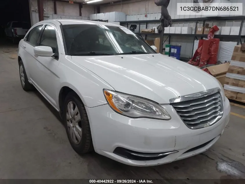 2013 Chrysler 200 Lx VIN: 1C3CCBAB7DN686521 Lot: 40442922