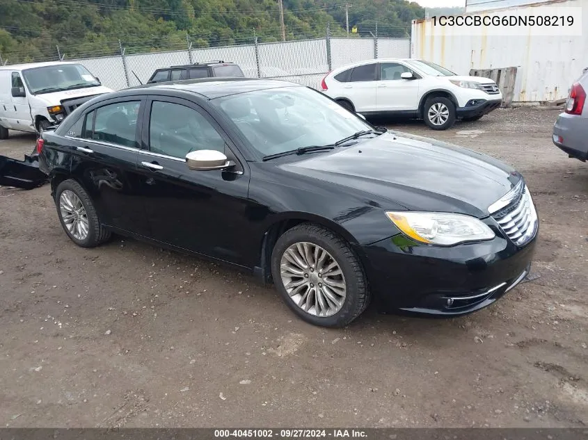 2013 Chrysler 200 Limited VIN: 1C3CCBCG6DN508219 Lot: 40451002