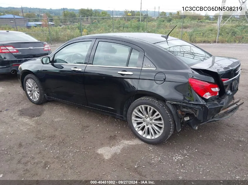 2013 Chrysler 200 Limited VIN: 1C3CCBCG6DN508219 Lot: 40451002