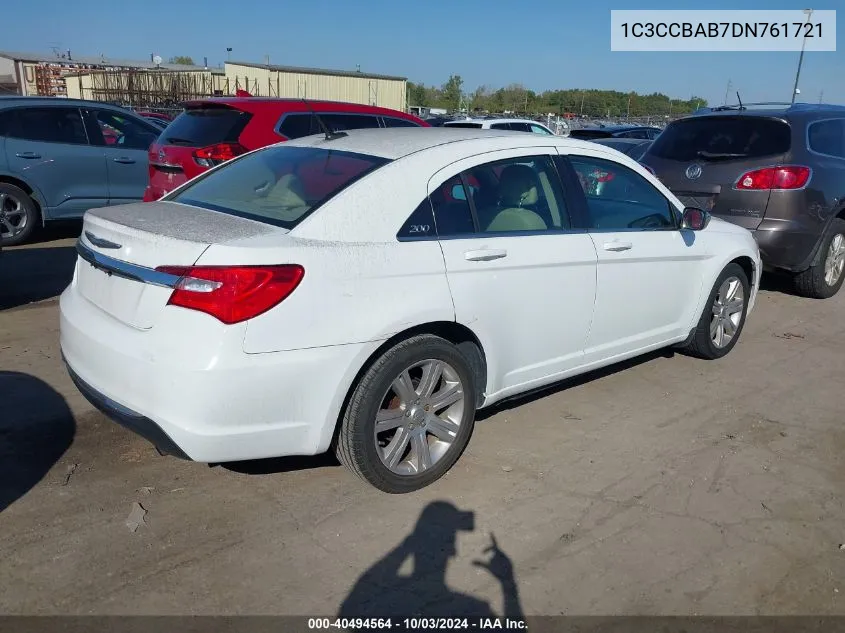 2013 Chrysler 200 Lx VIN: 1C3CCBAB7DN761721 Lot: 40494564