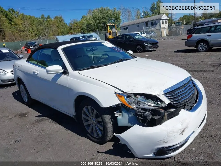 2013 Chrysler 200 Touring VIN: 1C3BCBEB0DN532951 Lot: 40518255