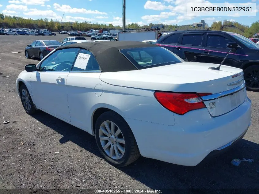 1C3BCBEB0DN532951 2013 Chrysler 200 Touring