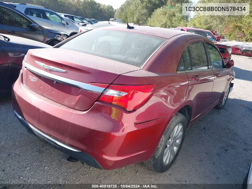 2013 Chrysler 200 Touring VIN: 1C3CCBBB0DN578434 Lot: 40519725