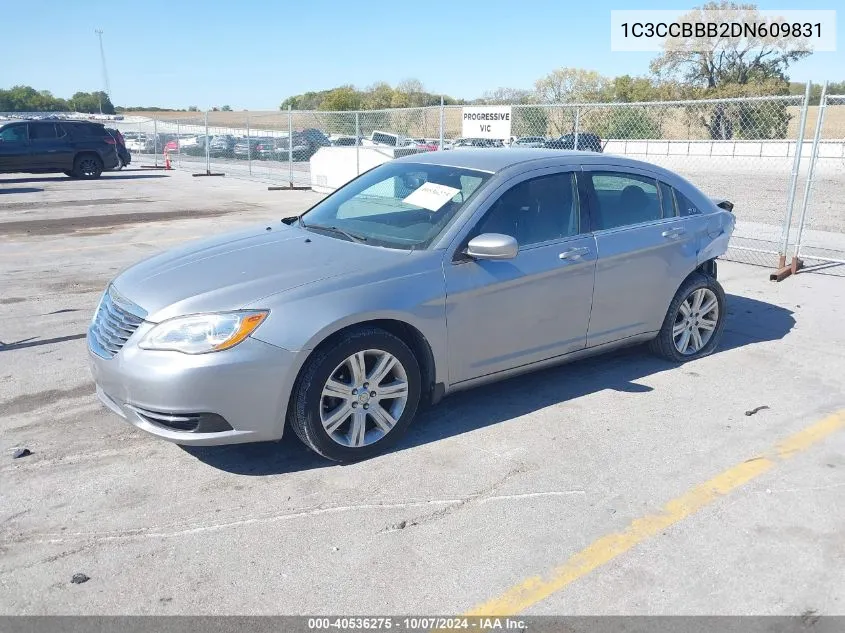 2013 Chrysler 200 Touring VIN: 1C3CCBBB2DN609831 Lot: 40536275