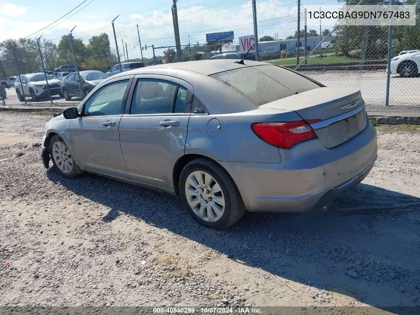 2013 Chrysler 200 Lx VIN: 1C3CCBAG9DN767483 Lot: 40540299