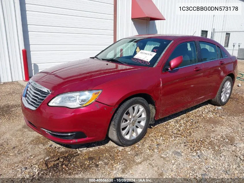 2013 Chrysler 200 Touring VIN: 1C3CCBBG0DN573178 Lot: 40556530