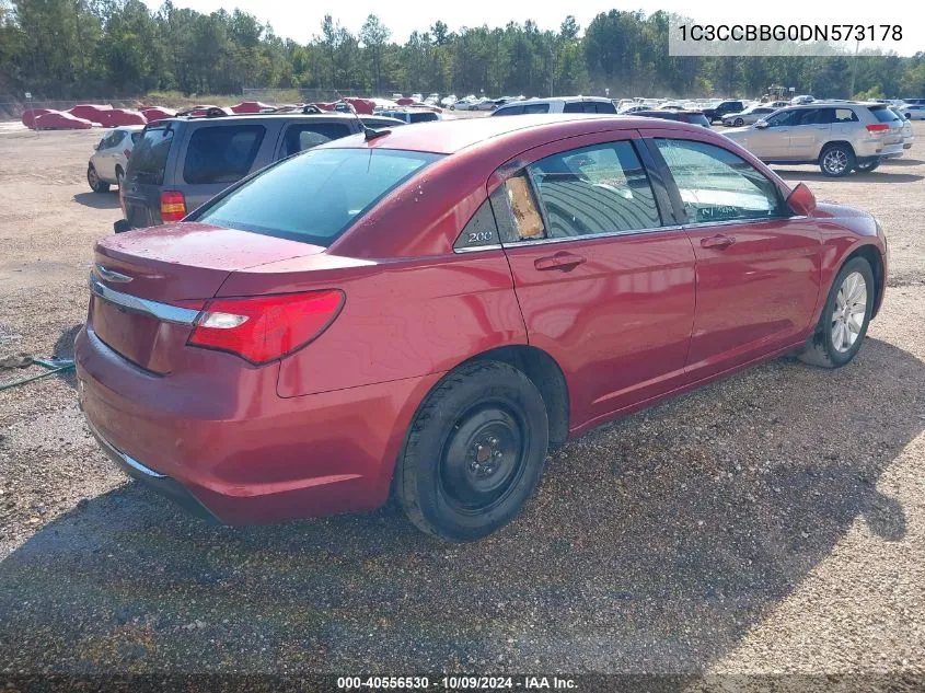 2013 Chrysler 200 Touring VIN: 1C3CCBBG0DN573178 Lot: 40556530