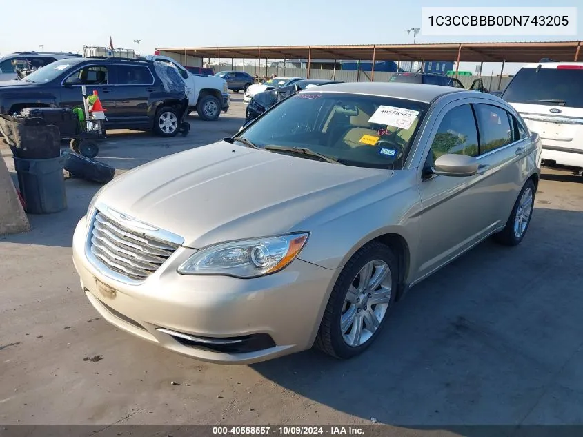 2013 Chrysler 200 Touring VIN: 1C3CCBBB0DN743205 Lot: 40558557