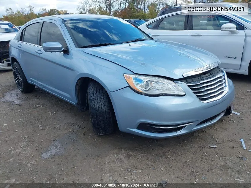 2013 Chrysler 200 Touring VIN: 1C3CCBBB3DN549381 Lot: 40614828