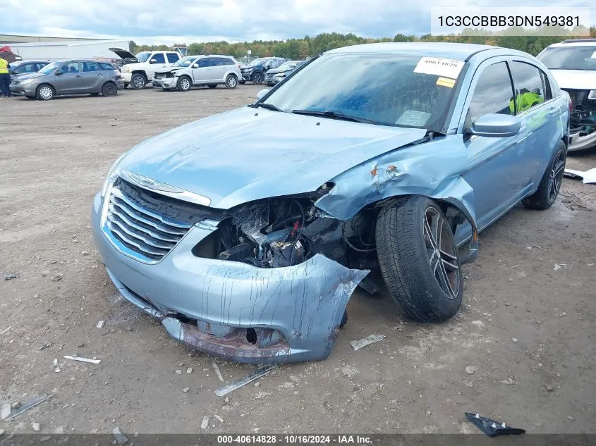 1C3CCBBB3DN549381 2013 Chrysler 200 Touring