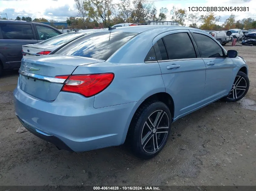 1C3CCBBB3DN549381 2013 Chrysler 200 Touring