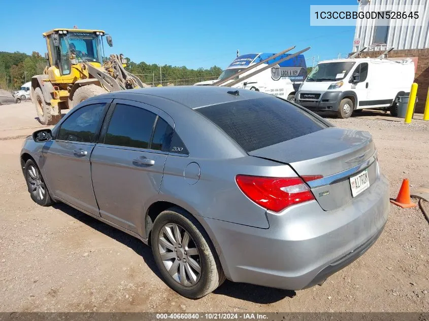 2013 Chrysler 200 Touring VIN: 1C3CCBBG0DN528645 Lot: 40660840