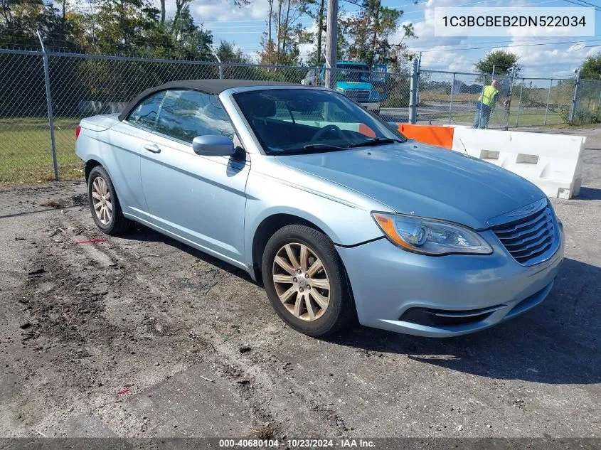 2013 Chrysler 200 Touring VIN: 1C3BCBEB2DN522034 Lot: 40680104