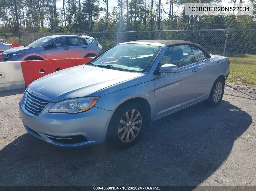 2013 Chrysler 200 Touring VIN: 1C3BCBEB2DN522034 Lot: 40680104