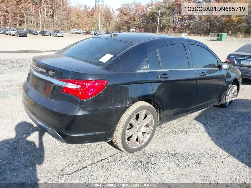 2013 Chrysler 200 Lx VIN: 1C3CCBAB1DN685719 Lot: 40694062