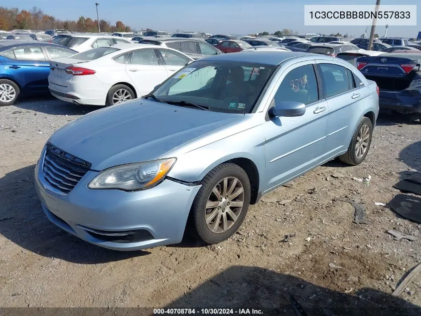 2013 Chrysler 200 Touring VIN: 1C3CCBBB8DN557833 Lot: 40708784